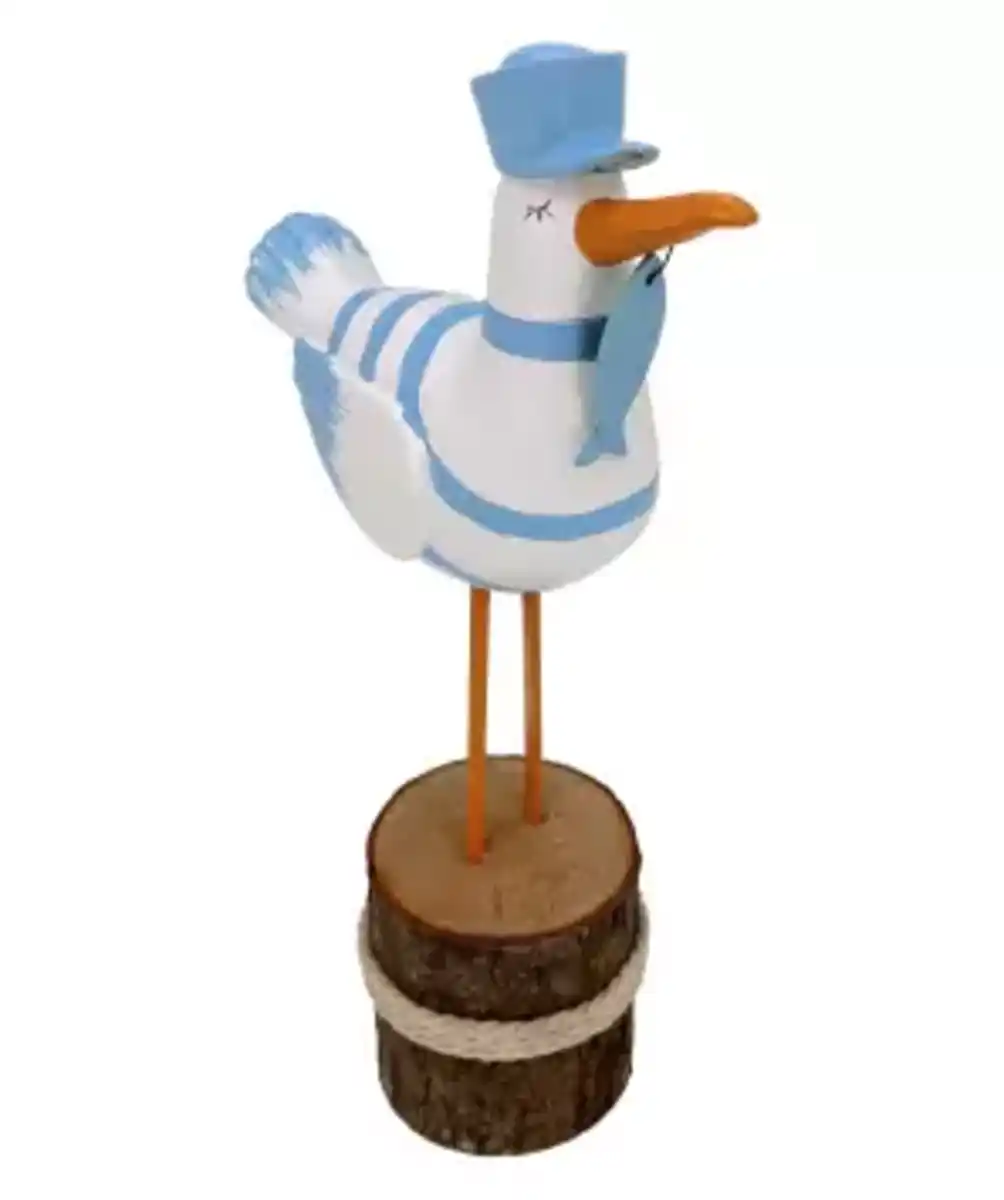 Bild 1 von Maritime Deko-Möwe, blau/weiß