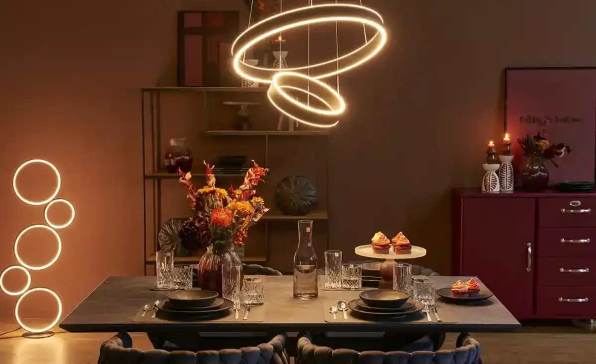 Bild 2 von Trio LED-Stehleuchte  Schwarz  Kreise   ¦ schwarz ¦ Maße (cm): B: 47 H: 115 T: 20.0 Lampen & Leuchten > LED-Leuchten > LED-Stehlampen - Möbel Kraft