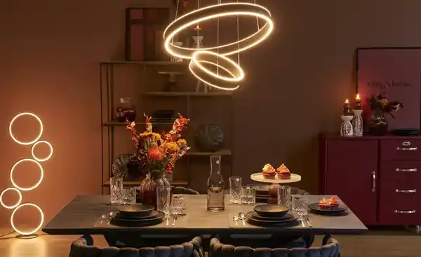 Bild 2 von Trio LED-Stehleuchte  Schwarz  Kreise   ¦ schwarz ¦ Maße (cm): B: 47 H: 115 T: 20.0 Lampen & Leuchten > LED-Leuchten > LED-Stehlampen - Möbel Kraft