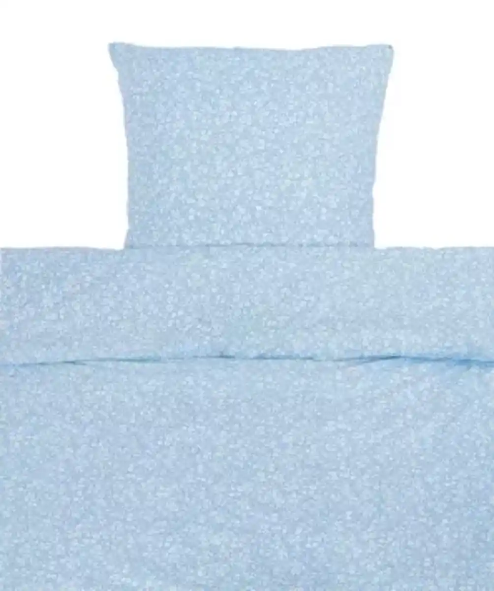 Bild 1 von Polycotton-Bettwäsche Blümchen, blau