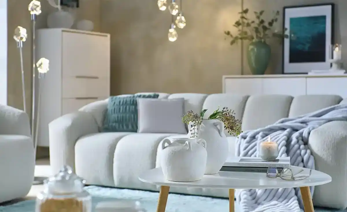 Bild 1 von HOME STORY Deko Vase   ¦ weiß ¦ Steingut ¦ Maße (cm): H: 16,5  Ø: 19.0 Dekoration > Vasen - Möbel Kraft