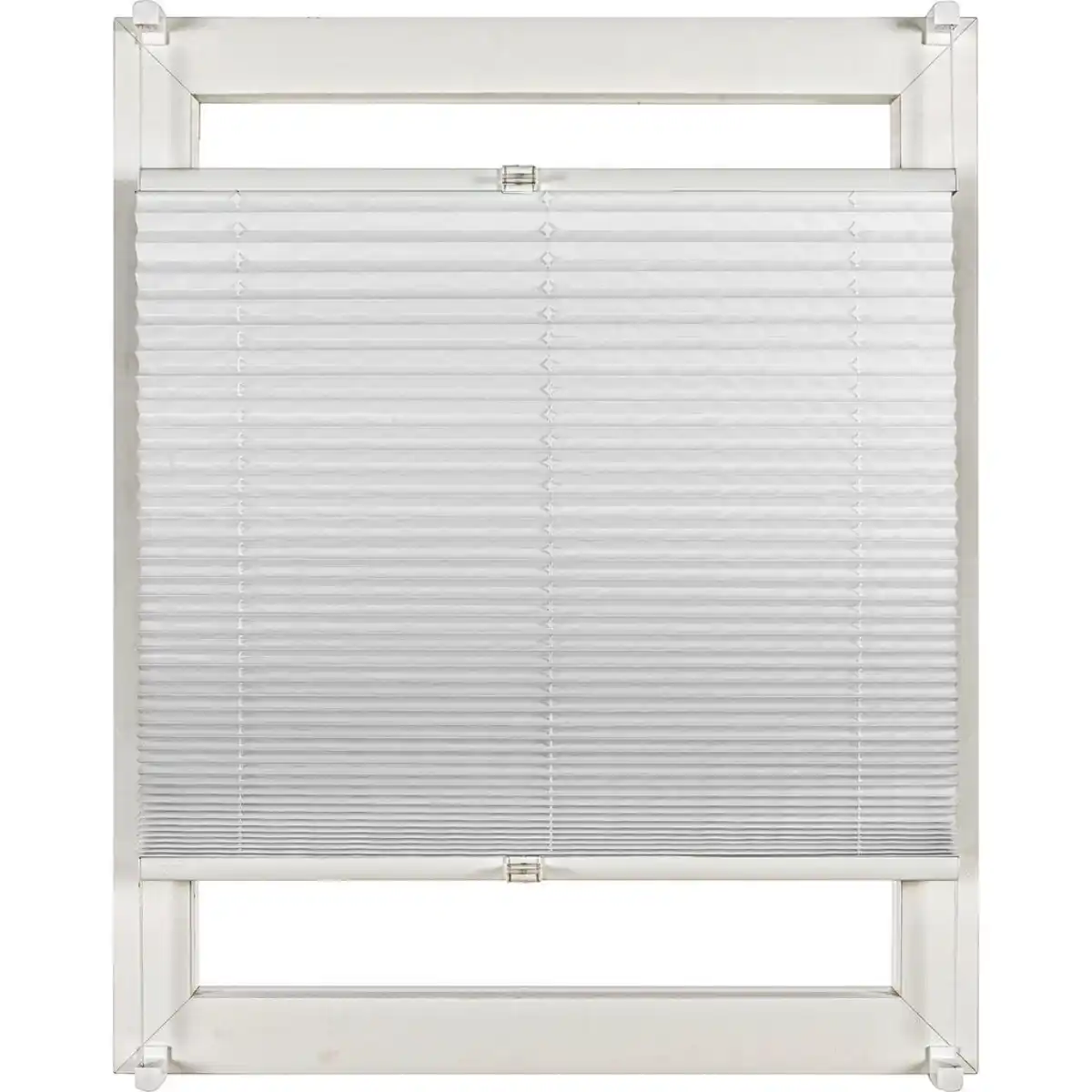 Bild 1 von Homeware Plissee, Weiß, Textil, Uni, 50x130 cm, Länge universell einstellbar, Wohntextilien, Gardinen & Vorhänge, Rollos & Jalousien