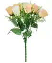 Bild 1 von Kunstblumenstrauß, apricot/weiß