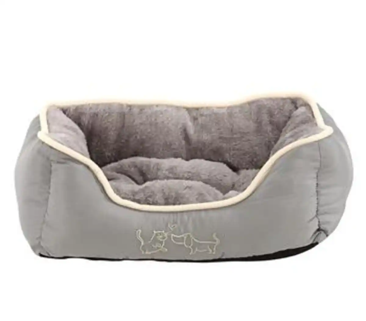 Bild 1 von Dehner Lieblinge Kuschelbett Sammy, rechteckig, grau