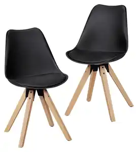 Stuhl-Set in Schwarz ´LIMA´, Schwarz