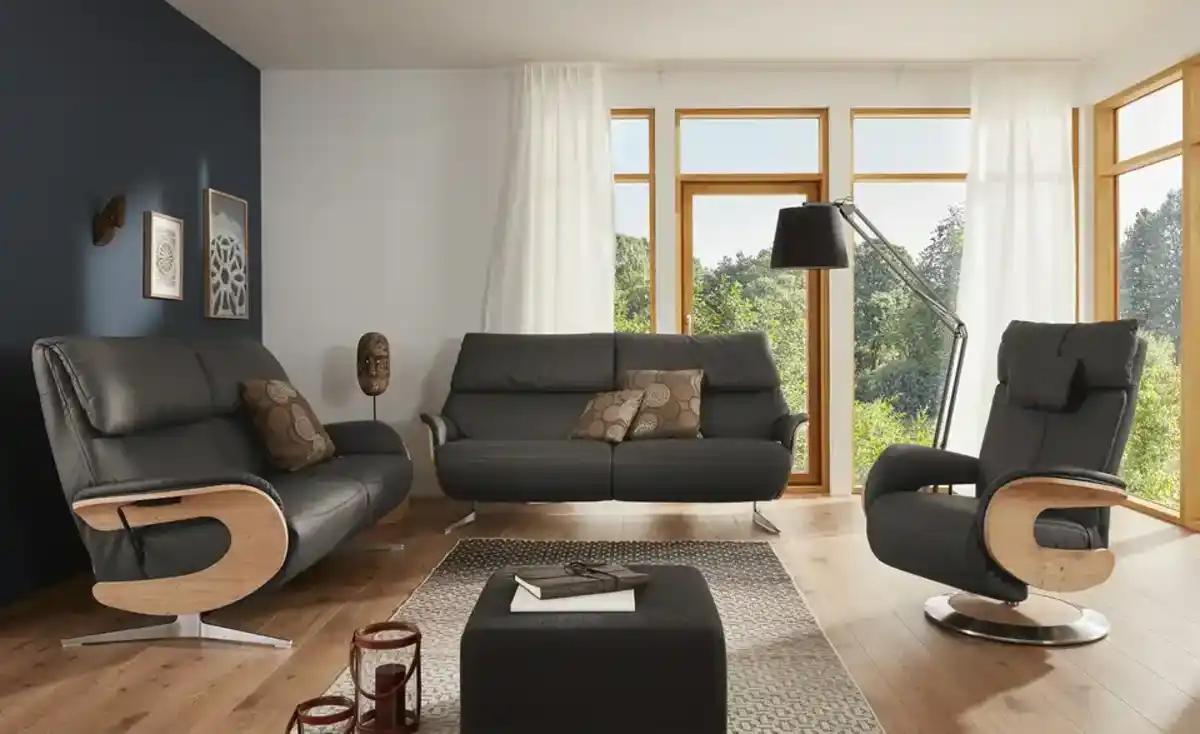 Bild 1 von himolla Ledersofa   ¦ braun ¦ Maße (cm): B: 187 H: 106 T: 92.0 Polstermöbel > Sofas > 2-Sitzer - Möbel Kraft