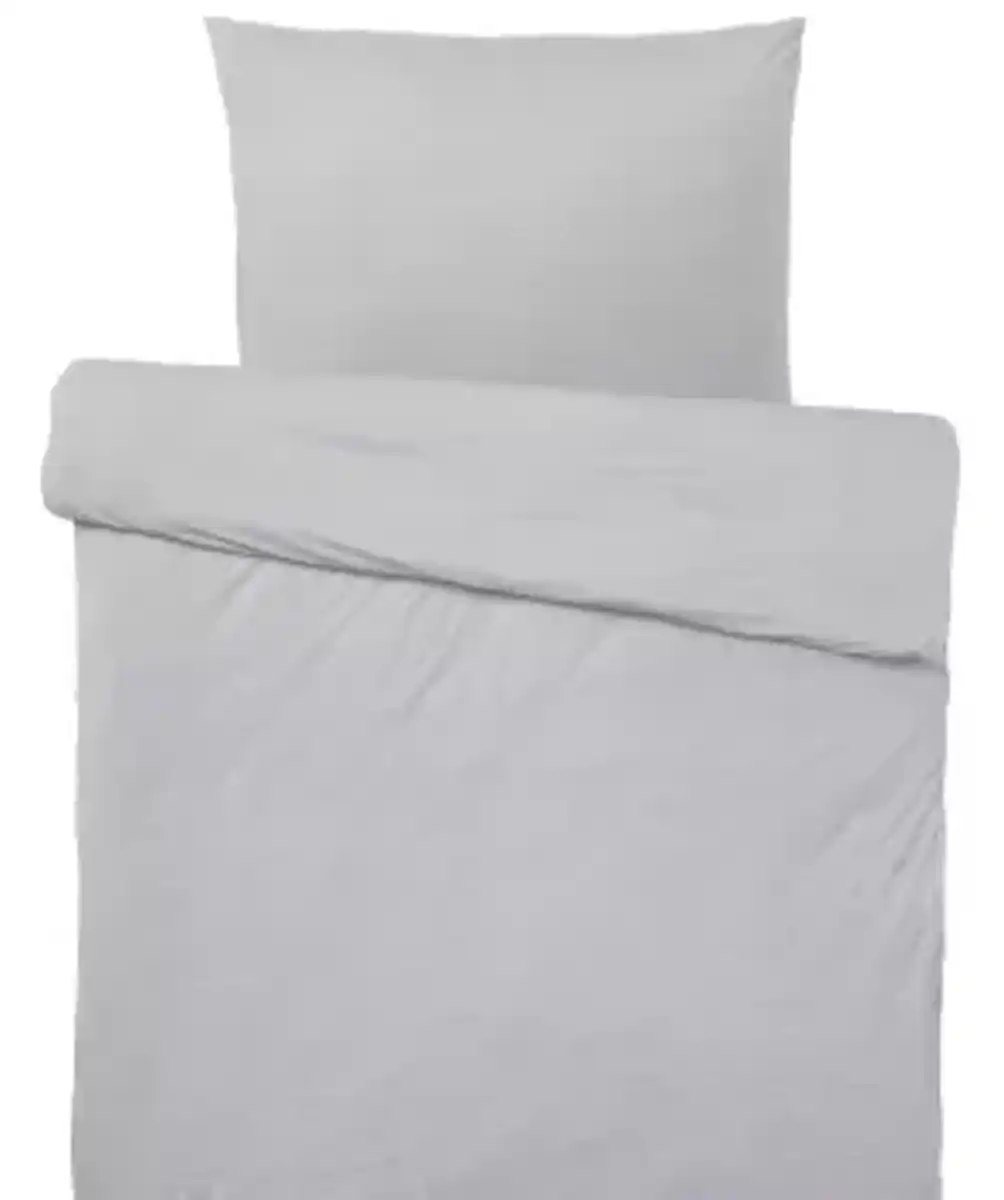 Bild 1 von Weiche Jersey-Bettwäsche, hellgrau
