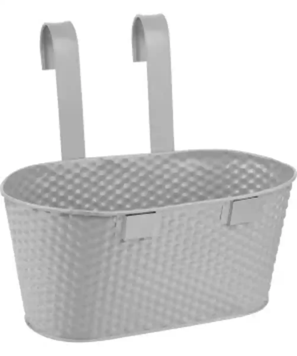 Bild 1 von Blumenkasten in gehämmerter Optik, grau