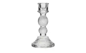 HOME STORY Kerzenhalter   ¦ transparent/klar ¦ Glas ¦ Maße (cm): H: 15,5  Ø: 8.3 Sale > Haushalt Sale - Möbel Kraft
