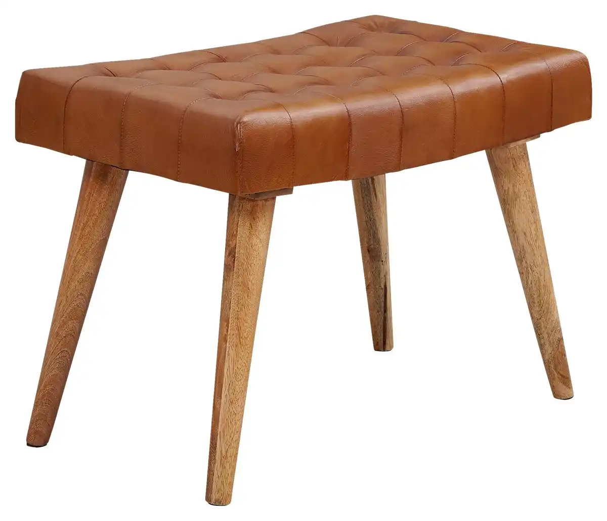 Bild 1 von Hocker WL6.012 ca. 67x47 cm Braun/Echtleder, Braun