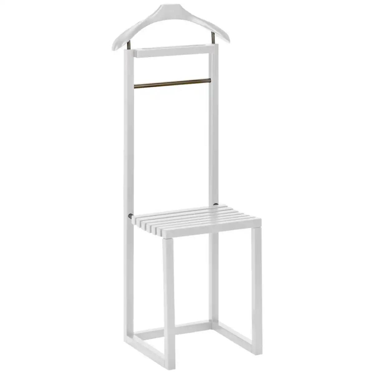 Bild 1 von Xxxl Herrendiener, Weiß, Holz, Metall, Buche, 45x115x34 cm, standfeste Füße, Schlafzimmer, Herrendiener