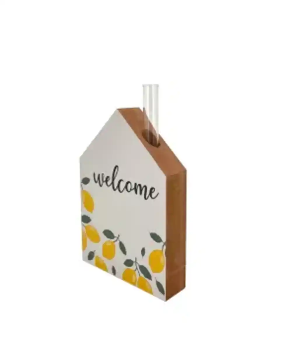 Bild 1 von Deko-Haus mit Vase, weiß