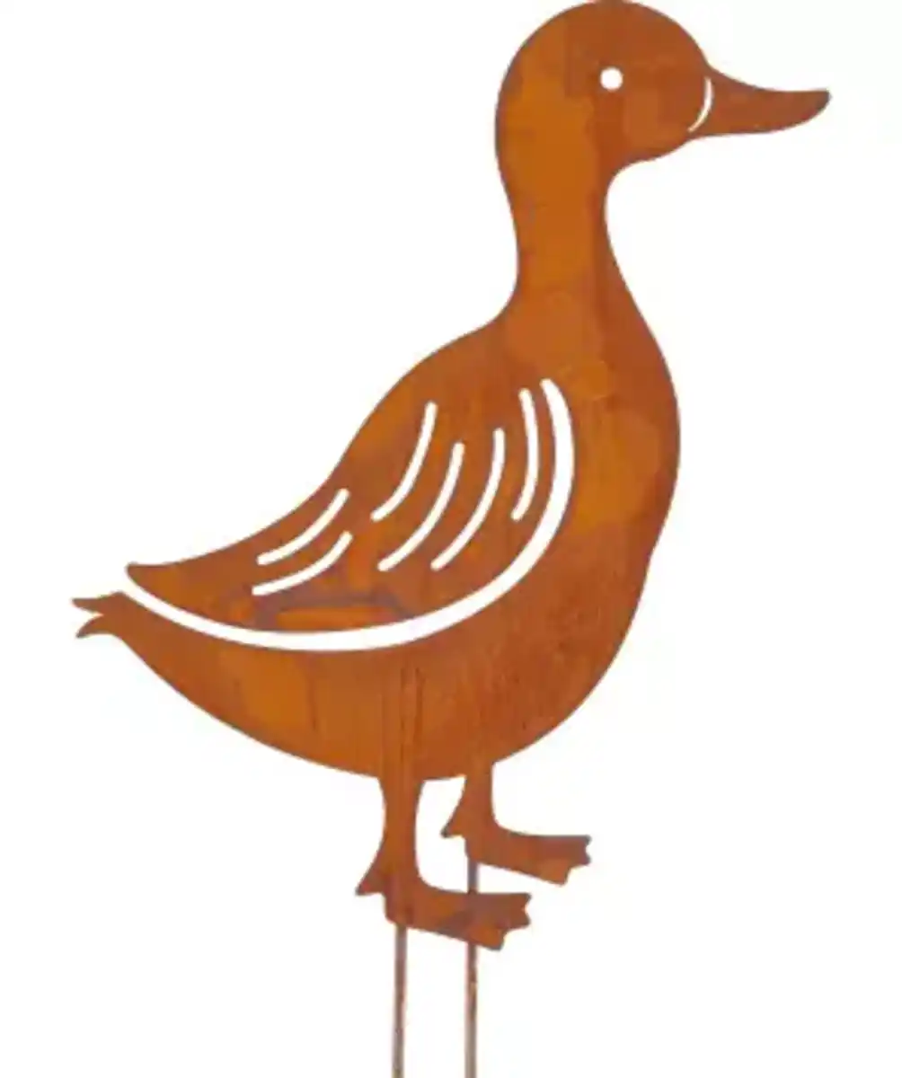 Bild 1 von Blumenstecker Ente, braun