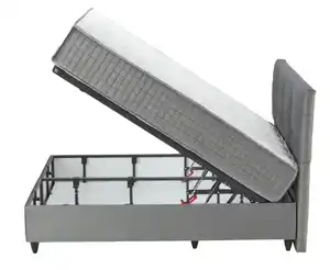 Boxbett   ¦ grau ¦ Maße (cm): B: 186 H: 126 Betten > Boxspringbetten - Möbel Kraft