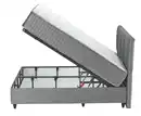 Bild 2 von Boxbett   ¦ grau ¦ Maße (cm): B: 186 H: 126 Betten > Boxspringbetten - Möbel Kraft