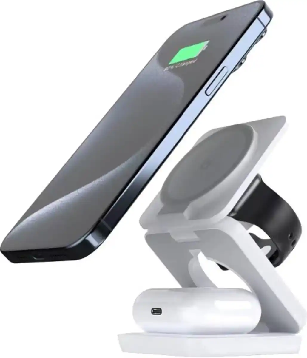 Bild 1 von TECHNAXX Faltbare 3-in-1-Ladestation »TX-316«