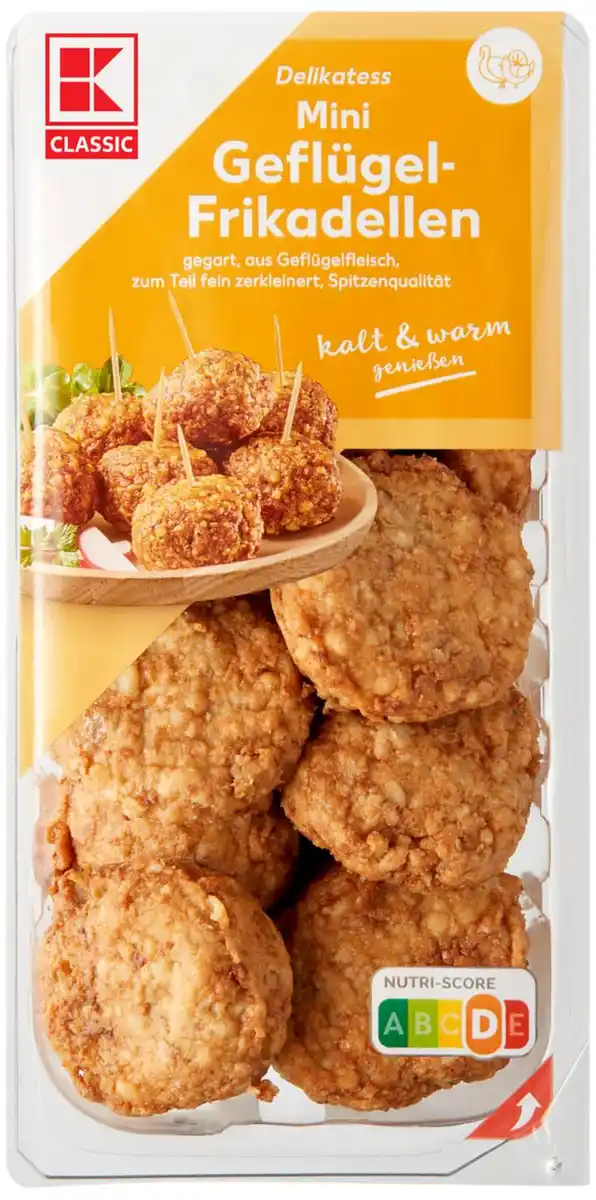 Bild 1 von K-CLASSIC Mini-Geflügelfrikadellen, 500-g-Packg.
