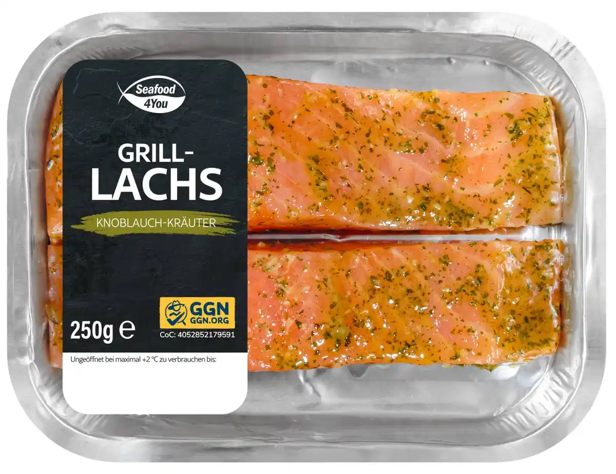 Bild 1 von SEAFOOD4YOU Grilllachs, 250-g-Schale