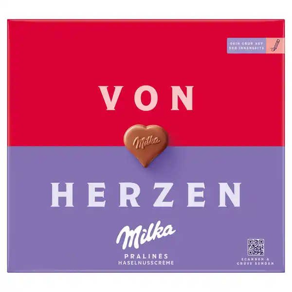 Bild 1 von MILKA Pralinen 110 g, I love Milka - Haselnuss