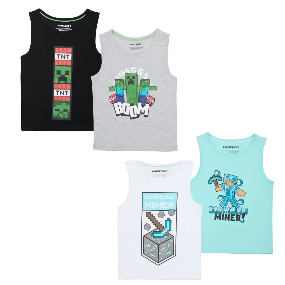 Bild 1 von Kinder-Unterhemden »Minecraft«, 2-St.-Packg.