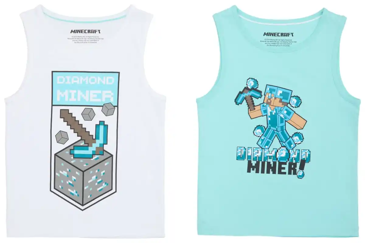 Bild 2 von Kinder-Unterhemden »Minecraft«, 2-St.-Packg.