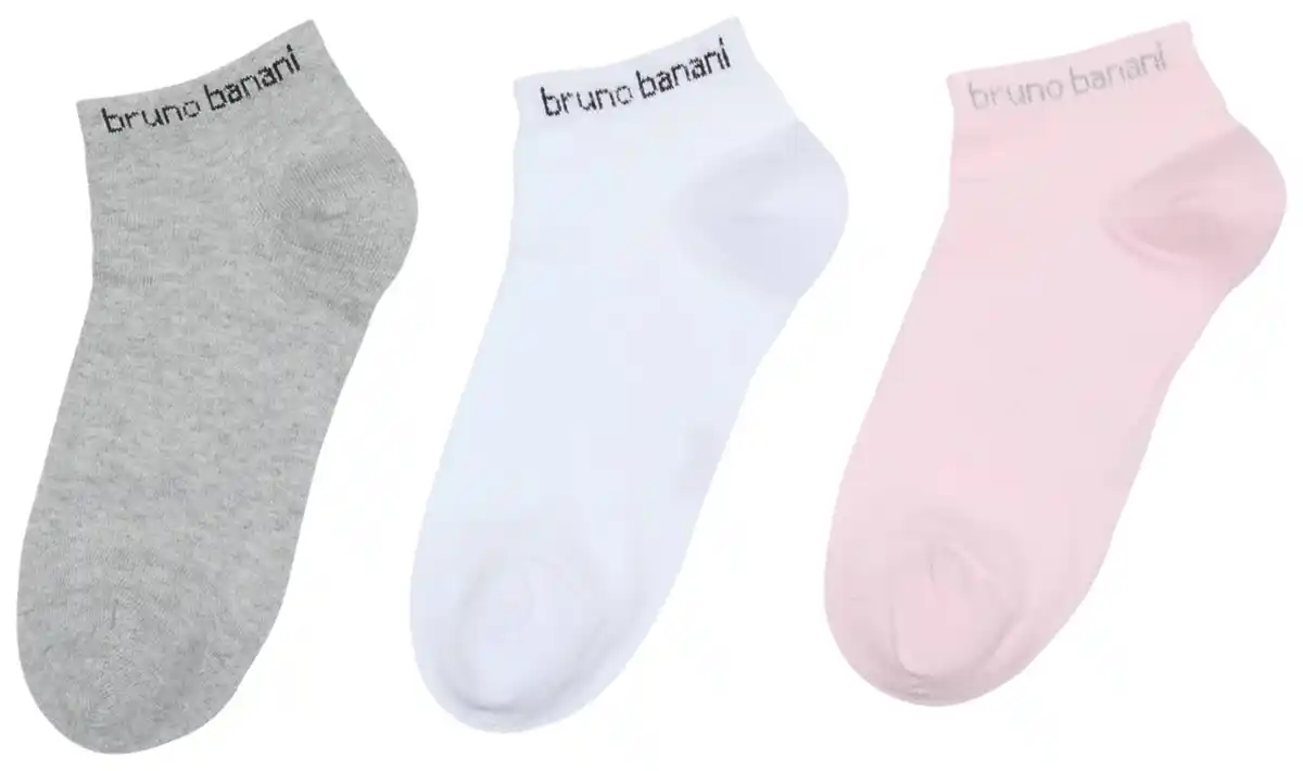 Bild 4 von BRUNO BANANI Damen-Sneakersocken, 3 Paar