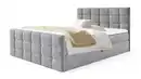 Bild 1 von Boxbett 180 x 200 cm mit Bettkasten grau Stoffbezug - BERLIN