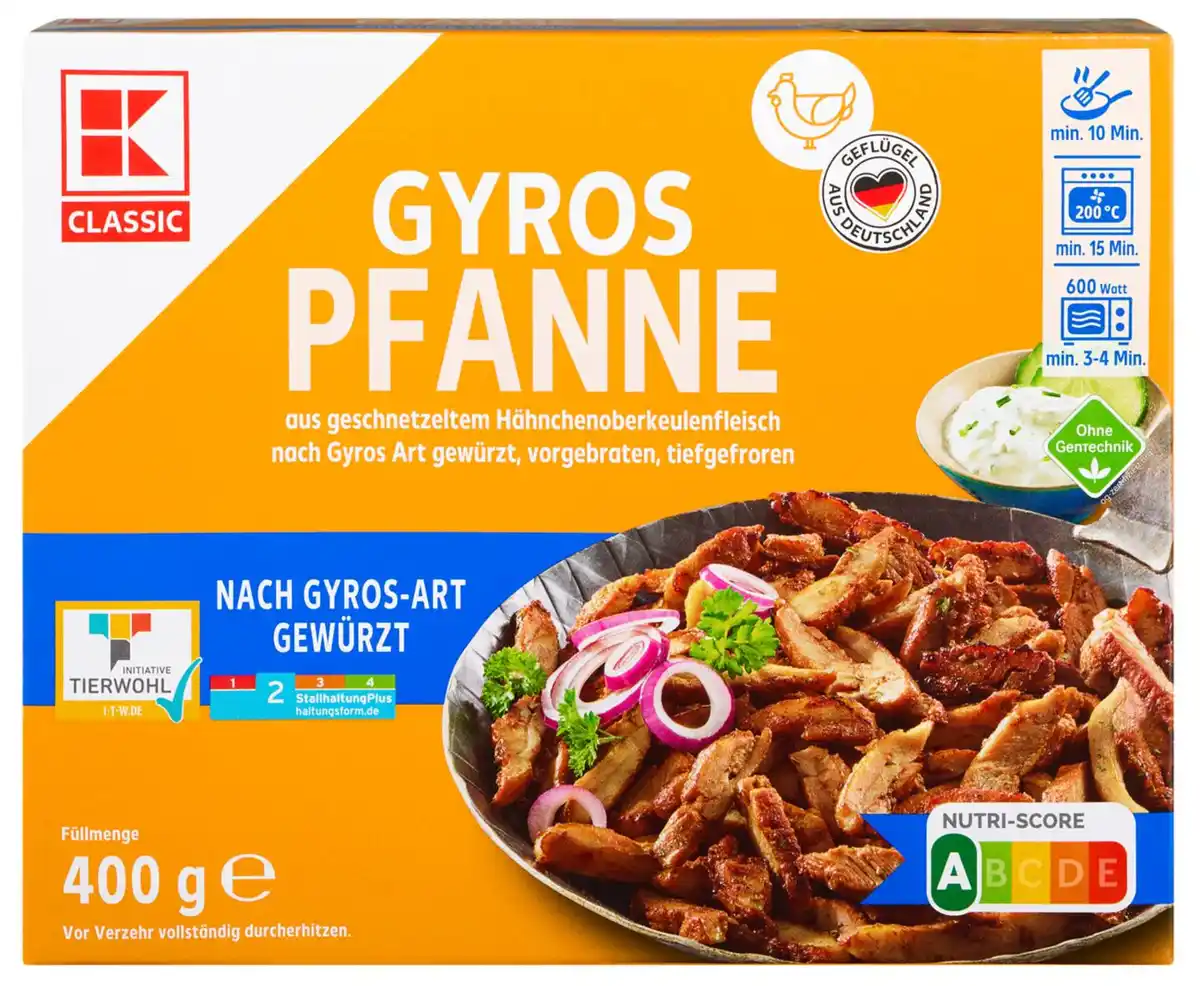 Bild 1 von K-CLASSIC Gyros-Pfanne, 400-g-Packg.
