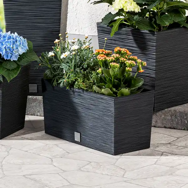 Bild 2 von Powertec Garden Blumenkasten "Florenz" - ca. 12 Liter, Anthrazit 