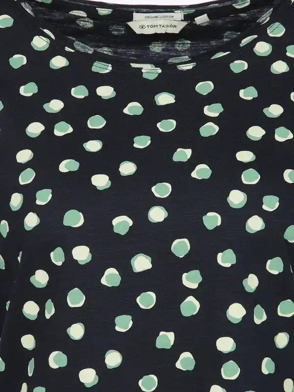 Bild 3 von Damen T-Shirt mit Punkten Marine