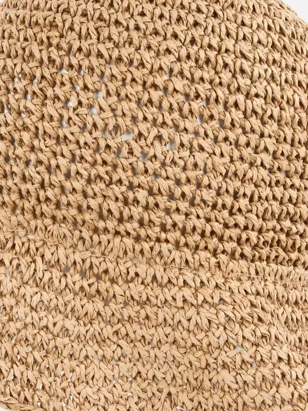 Bild 3 von Damen Sonnenhut aus Papier Braun