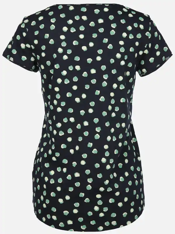 Bild 2 von Damen T-Shirt mit Punkten Marine