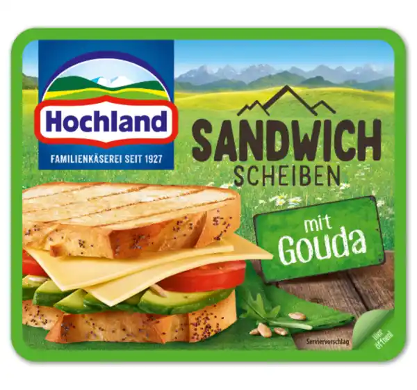 Bild 1 von HOCHLAND Sandwich Scheiben