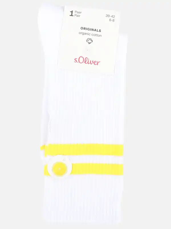 Bild 3 von Damen Tennissocken mit Stickerei Weiß