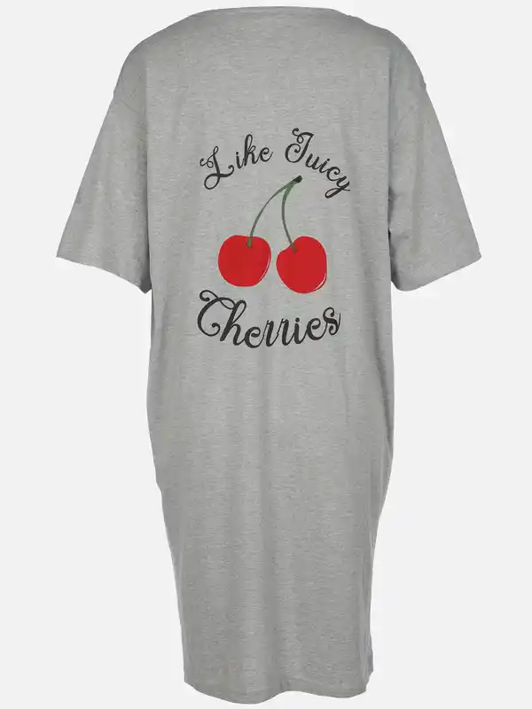 Bild 2 von Damen Oversize Nachthemd Grau