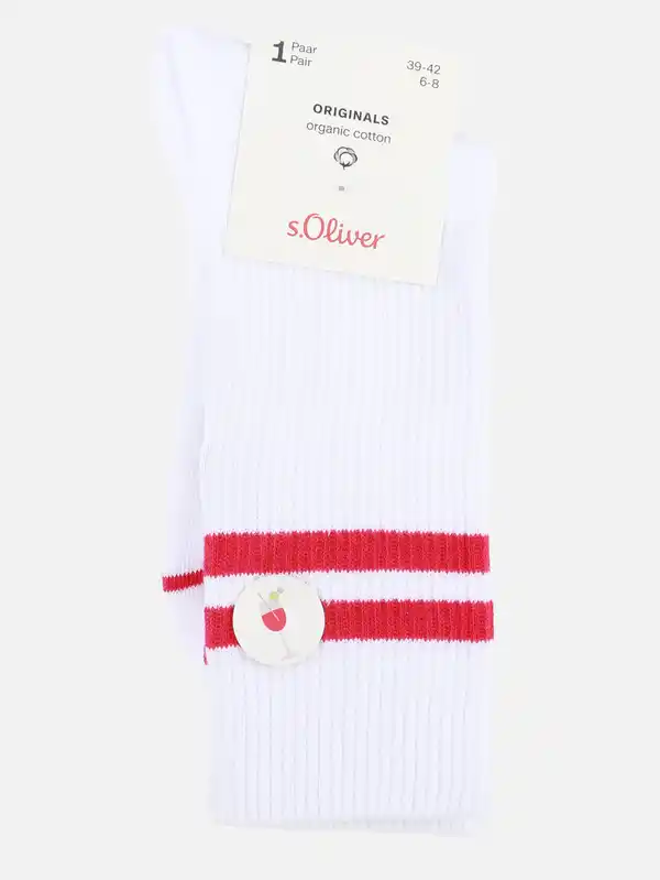 Bild 3 von Damen Tennissocken mit Stickerei Weiß