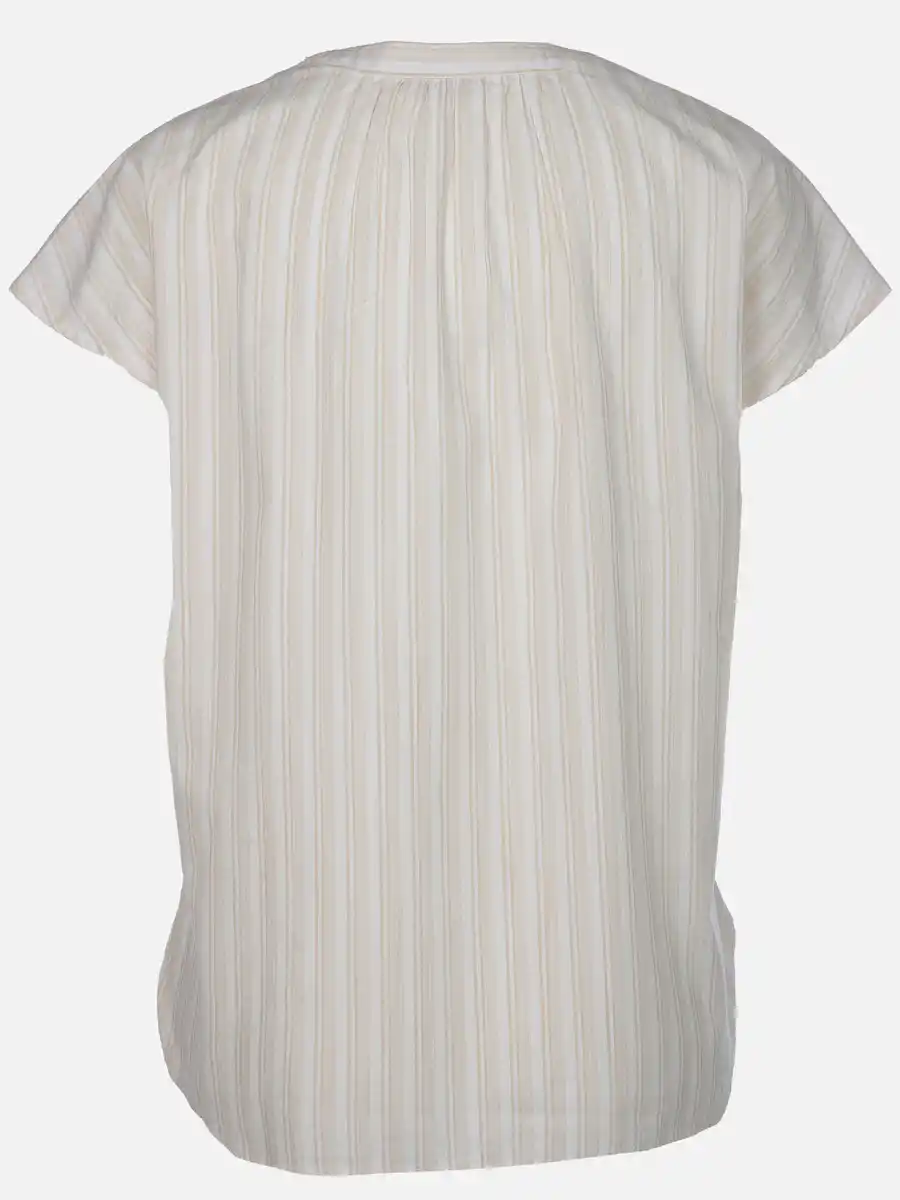 Bild 2 von Damen Blusentop mit Streifen Beige