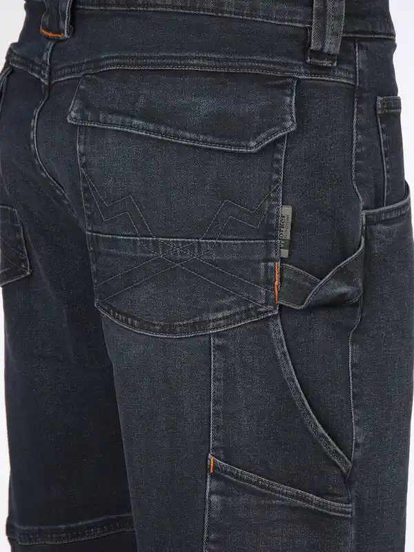 Bild 4 von Herren Arbeits-Funktionsshorts Blau