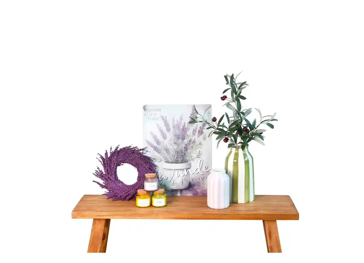 Bild 1 von Trockenblumenkranz „Lavendel“ zum Hängen