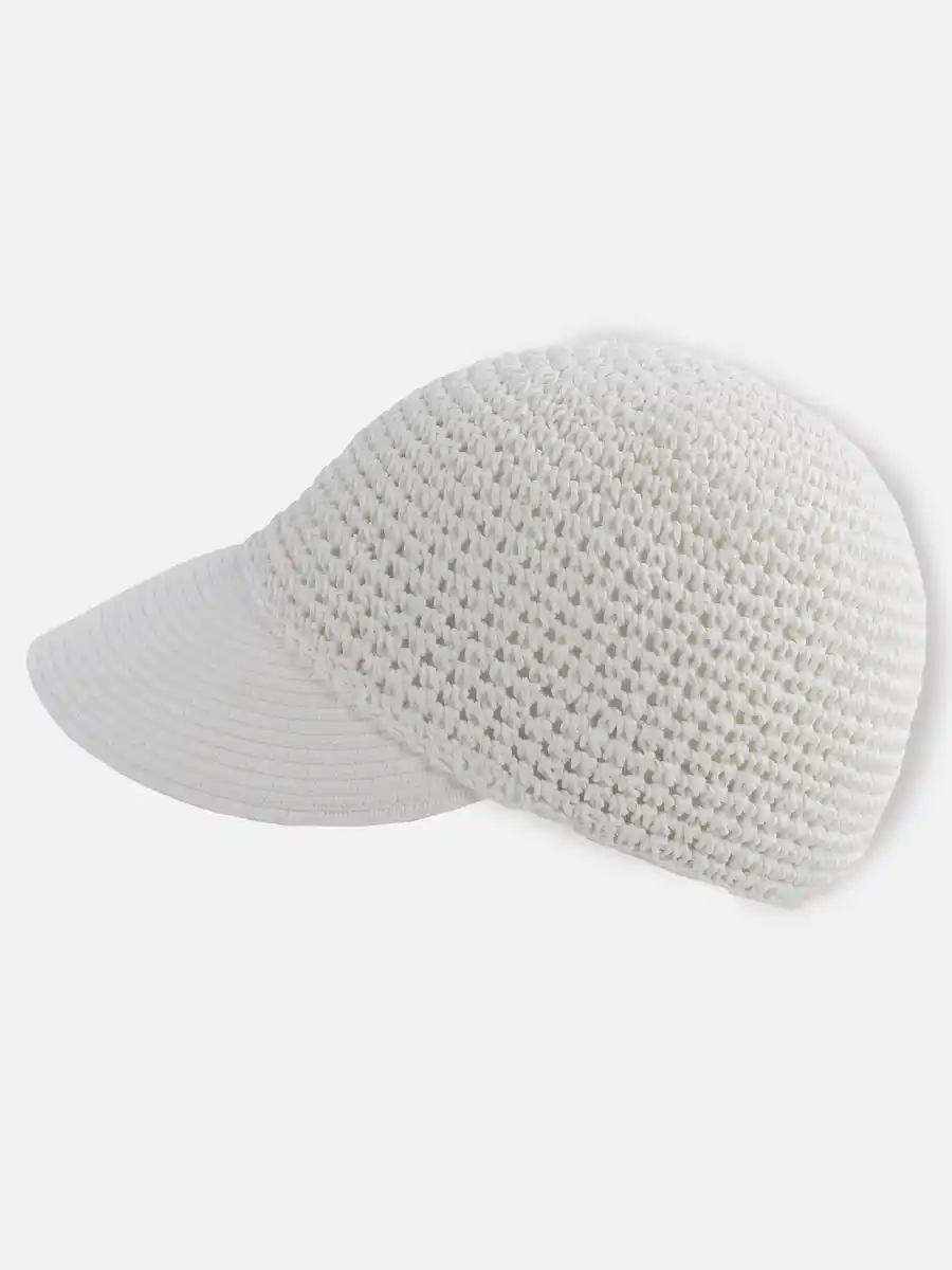 Bild 2 von Damen Sonnen-Cap aus Papier Weiß