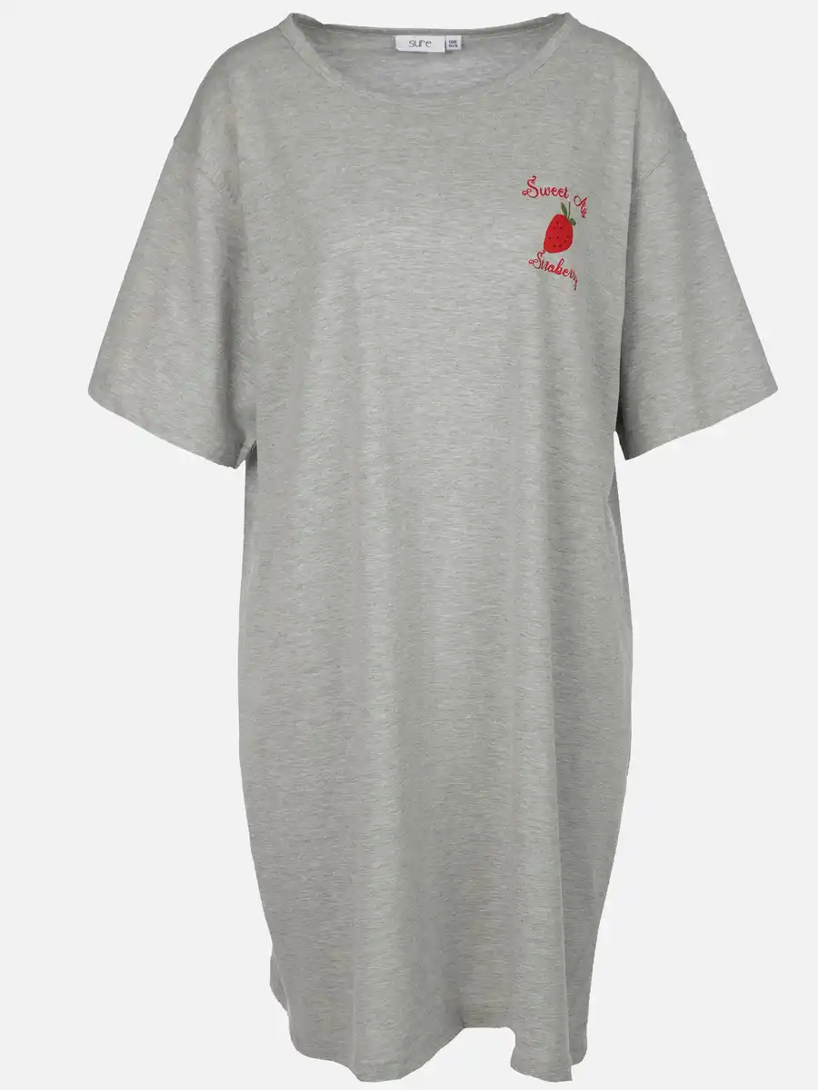Bild 1 von Damen Oversize Nachthemd Grau