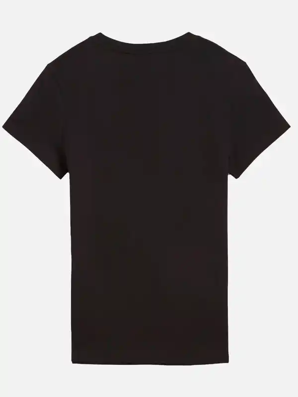 Bild 2 von Damen Sportshirt mit Logoprint Schwarz