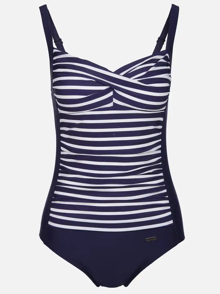 Bild 1 von Damen Badeanzug mit Streifen Blau
