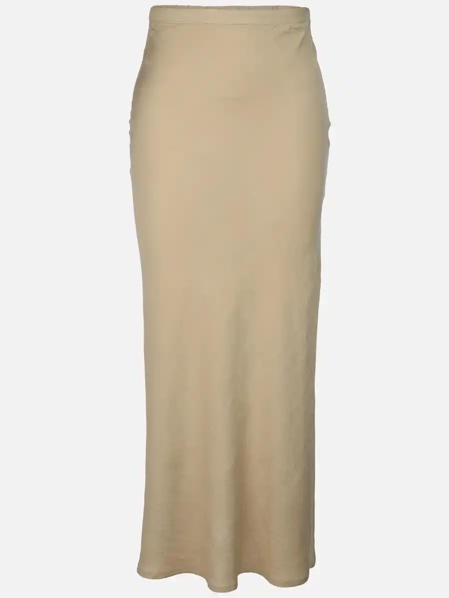 Bild 1 von Damen Midirock mit Seitenschlitz Beige