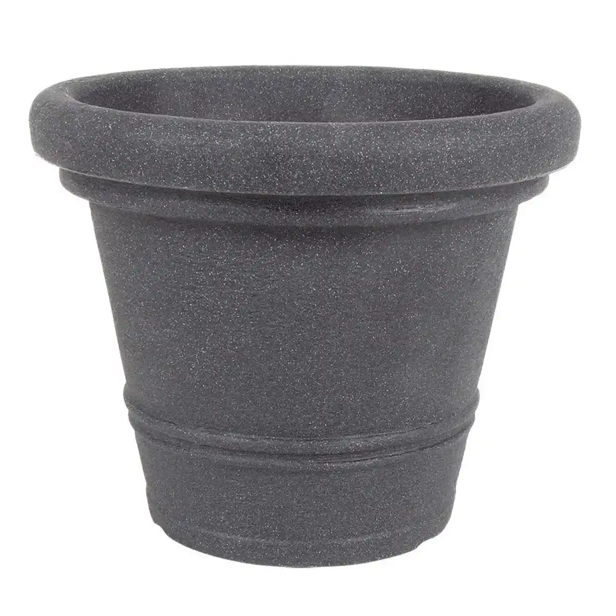Bild 1 von Pflanztopf Siena Rillen 34x28cm Anthrazit