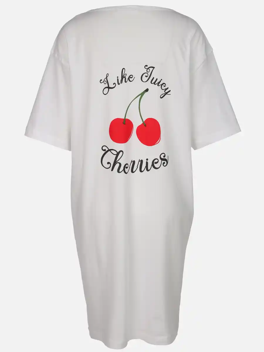 Bild 2 von Damen Oversize Nachthemd Weiß