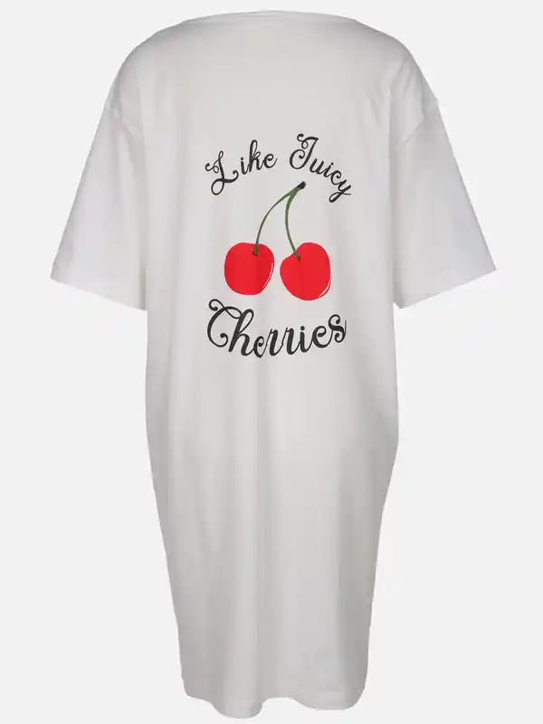 Bild 2 von Damen Oversize Nachthemd Weiß