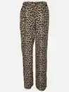 Bild 2 von Damen Hose mit weitem Bein im Leoprint Schwarz