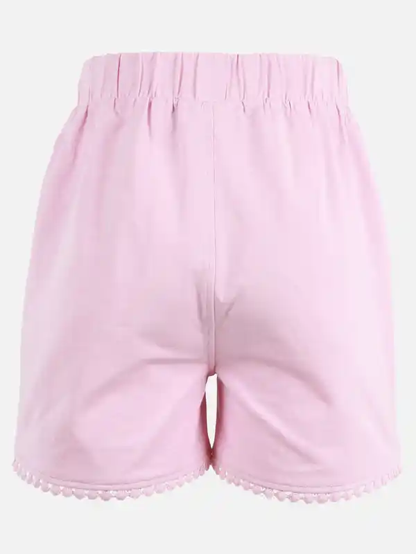 Bild 2 von Mädchen 2er Pack Shorts mit kleiner Bordüre Lila