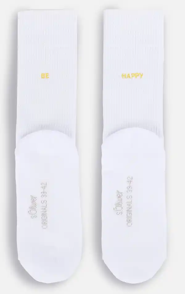 Bild 2 von Damen Tennissocken mit Stickerei Weiß